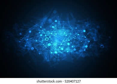 Vector abstract background shows the innovation of technology and technology concepts.