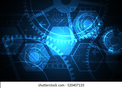 Vector abstract background shows the innovation of technology and technology concepts.