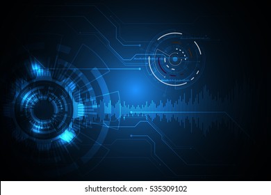 Vector abstract background shows the innovation of technology and technology concepts.