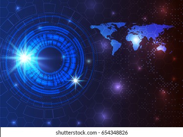 Vector abstract background shows the innovation of technology and technology concepts. Can be applied to your businesses.