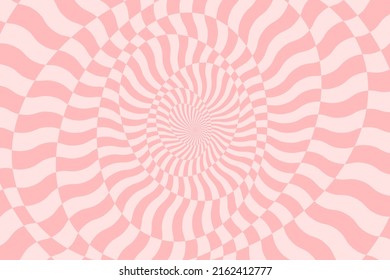 Fondo abstracto vectorial. Ilustración simple con ilusión óptica, op art.