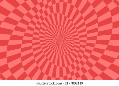Vector abstract background. Simple illustration with optical illusion, op art.