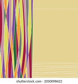 Vector abstract background. Sketch lines.
Hand-drawn template with space for text