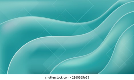 Vector abstract background with smooth waves and gradient.