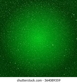 Vector abstract background with snowflakes. Green ice storm.