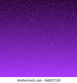Vector abstract background with snowflakes. Purple ice storm.