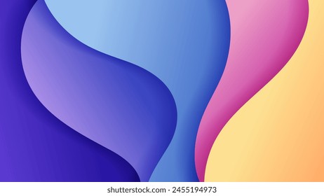 Fondo abstracto de Vector con color suave y sombra dinámica en el fondo. Fondo de Vector para el Fondo de pantalla. Eps 10