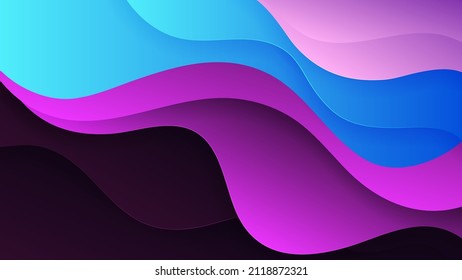 Vector abstract background with soft gradient color and dynamic shadow on background. Vector background for wallpaper. Eps 10