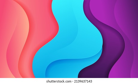 Vector abstract background with soft gradient color and dynamic shadow on background. Vector background for wallpaper. Eps 10