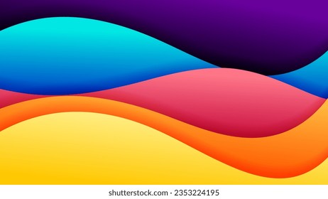 Vector abstract background with soft gradient color and dynamic shadow on background .Vector background for wallpaper. Eps 10