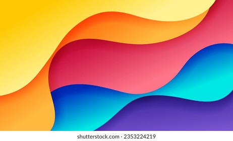 Vector abstract background with soft gradient color and dynamic shadow on background .Vector background for wallpaper. Eps 10