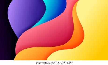 Vector abstract background with soft gradient color and dynamic shadow on background .Vector background for wallpaper. Eps 10