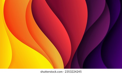 Vector abstract background with soft gradient color and dynamic shadow on background .Vector background for wallpaper. Eps 10