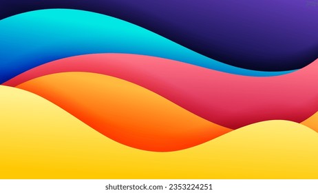 Vector abstract background with soft gradient color and dynamic shadow on background .Vector background for wallpaper. Eps 10