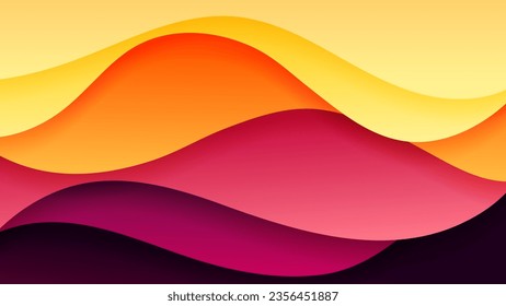 Vector abstract background with soft gradient color and dynamic shadow on background .Vector background for wallpaper. Eps 10