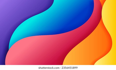 Vector abstract background with soft gradient color and dynamic shadow on background .Vector background for wallpaper. Eps 10