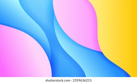 Vector abstract background with soft gradient color and dynamic shadow on background .Vector background for wallpaper. Eps 10