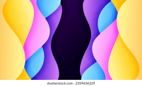 Vector abstract background with soft gradient color and dynamic shadow on background .Vector background for wallpaper. Eps 10