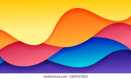 Vector abstract background with soft gradient color and dynamic shadow on background .Vector background for wallpaper. Eps 10