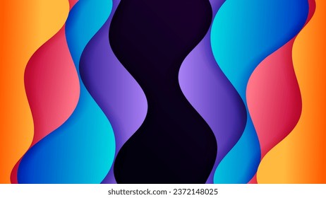 Vector abstract background with soft gradient color and dynamic shadow on background .Vector background for wallpaper. Eps 10