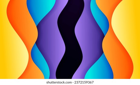 Vector abstract background with soft gradient color and dynamic shadow on background .Vector background for wallpaper. Eps 10