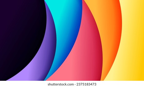 Vector abstract background with soft gradient color and dynamic shadow on background .Vector background for wallpaper. Eps 10