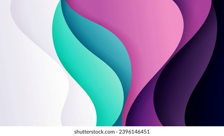 Vector abstract background with soft gradient color and dynamic shadow on background .Vector background for wallpaper. Eps 10