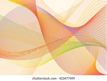 Vector abstract background with soft lines