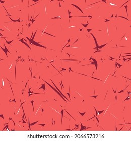 Vector abstract background. Splashes and scratches on a red isolated background.