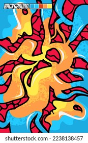 Fondo abstracto vectorial con patrón deportivo