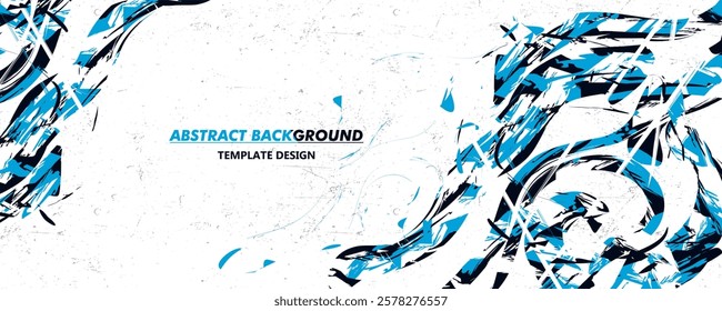 Vector Abstract Background Sporty Style Template Design Vector. Brush Stroke Illustration for Banner, Poster. Scratch Texture Elements For Design 