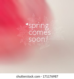 Vector abstract background. Spring.
