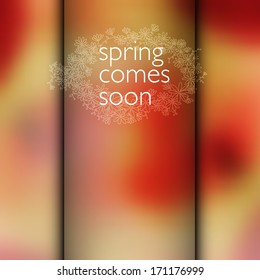 Vector abstract background. Spring.