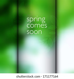 Vector abstract background. Spring.
