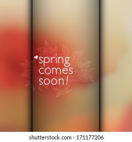 Vector abstract background. Spring.