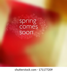 Vector abstract background. Spring.