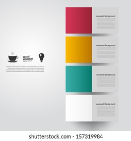 Vector abstract background. Square color and lines