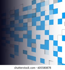 Vector, abstract background with squares, illustration