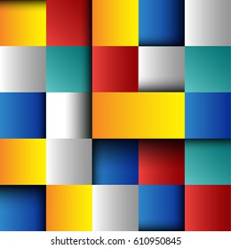Vector, abstract background with squares, illustration