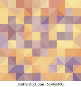 Vector abstract background. Squares of orange and purple color