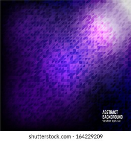 Vector abstract background. Squares and purple geometric