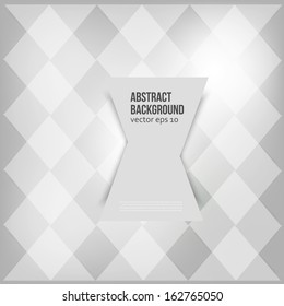 Vector abstract background. Squares and white geometric