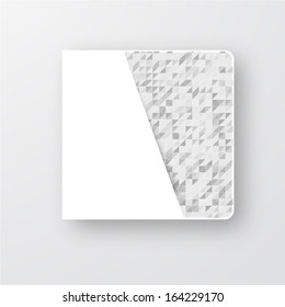 Vector Abstract background. Squares white and shadow