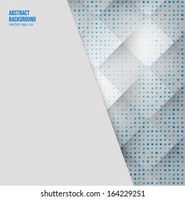 Vector Abstract background. Squares white and shadow