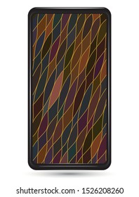 Vector Abstract background. Stained glass window. Modern screen vector design for mobile app