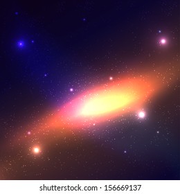 Vector abstract background of star field