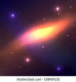Vector abstract background of star field