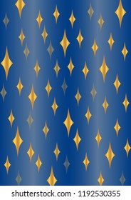 Vector abstract background with stars and gradient depicting the night sky