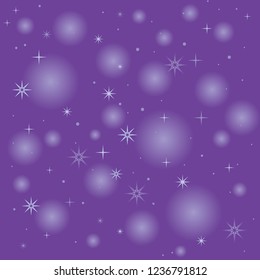 Vector abstract background with stars and snowflakes. Merry Christmas! Happy New year!