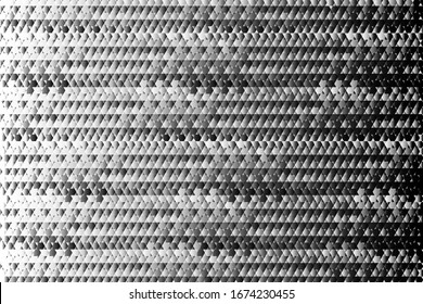 Vector, abstract background, stripes, geometric patterns, small hexagon and gradient in white and black